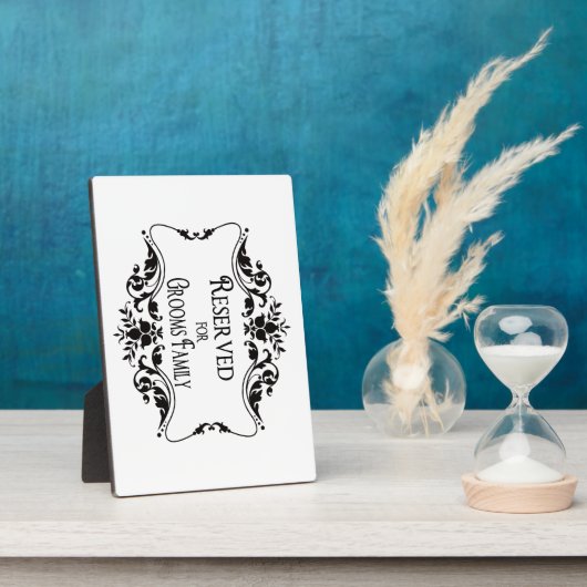 Gereserveerde tabeltekens fotoplaat (Zijkant)