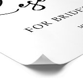 Gereserveerde tafel Afdrukbare Trouwbord Poster (Hoek)