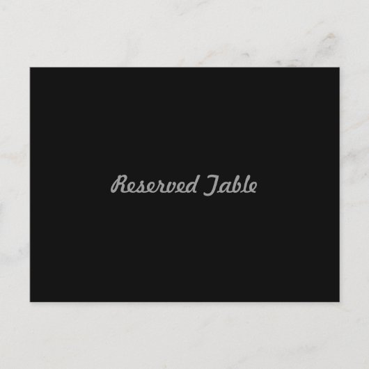 Gereserveerde Tafel Briefkaart (Voorkant)