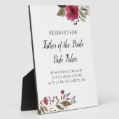 Gereserveerde vader van het herdenkingshuwelijk va fotoplaat (Zijkant)