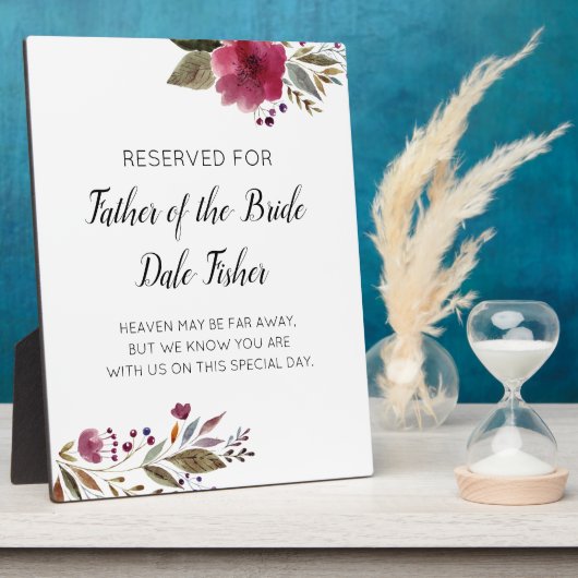 Gereserveerde vader van het herdenkingshuwelijk va fotoplaat (Zijkant)