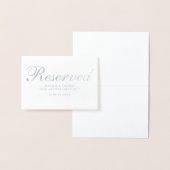 Gereserveerde Zilverfolie Jubileum Feesttafel Kaar Folie Kaarten (Display)