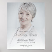 Gereserveerde zitplaats dierbare overledenen trouw poster (Voorkant)