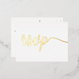 Gereserveerde Zitplaats Eenvoudige legant Geen Pos Folie Uitnodiging Briefkaart