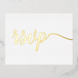 Gereserveerde Zitplaats Eenvoudige legant Geen Pos Folie Uitnodiging Briefkaart