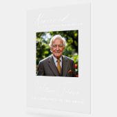 Gereserveerde Zitplaats Familie bruiloft Memorial  Acryl Bord (Hoek)