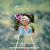 Gereserveerde Zitplaats Familie bruiloft Memorial  Acryl Bord (Neutraal)