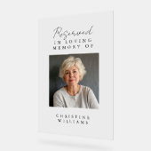 Gereserveerde Zitplaats, Foto, Huwelijk, Gedenktek Acryl Bord (Hoek)