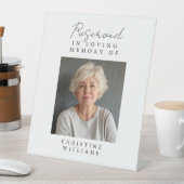 Gereserveerde Zitplaats, Foto, Huwelijk, Gedenktek Reclamebord Met Voetstuk (Insitu)