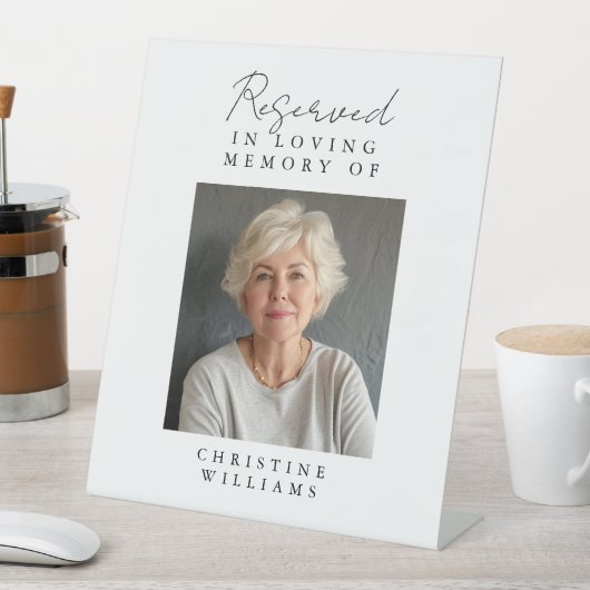 Gereserveerde Zitplaats, Foto, Huwelijk, Gedenktek Reclamebord Met Voetstuk (Insitu)