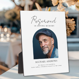 Gereserveerde zitplaats - Fotohuwelijk met herdenk Fotoplaat