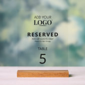 Gereserveerde zitplaatsen Minimal Modern Elegant R Acryl Bord (Neutraal)