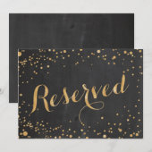 Gereseveerd Trouwbord, Kaart (Voorkant / Achterkant)