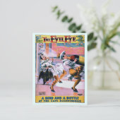 gerestaureerd grappig het boze oogtheater briefkaart (Staand voorkant)