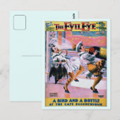 gerestaureerd grappig het boze oogtheater briefkaart (Voorkant / Achterkant)