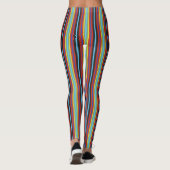 Geretroleerde verticale strepen leggings (Achterkant)