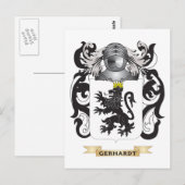 Gerhardt Coat of Arms (familiewapen) Briefkaart (Voorkant / Achterkant)