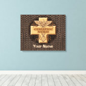 Geriatric Nurse Caduceus Canvas Print (Insitu (Houten vloer))