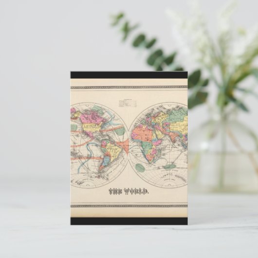 Geriatric World Map 20_Maps of Antiquity Briefkaart (Staand voorkant)