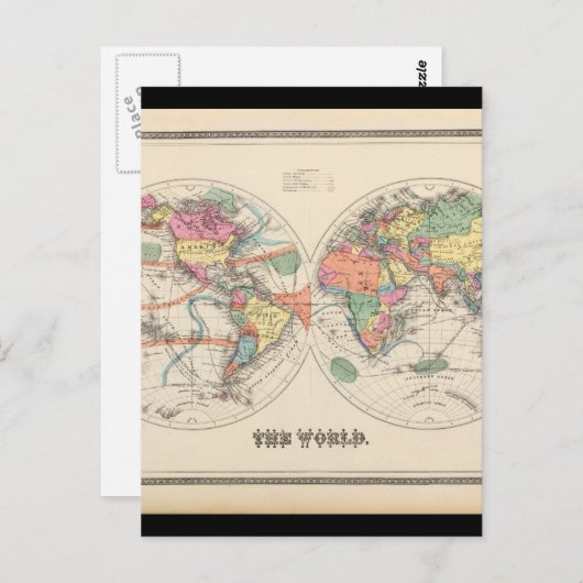 Geriatric World Map 20_Maps of Antiquity Briefkaart (Voorkant / Achterkant)