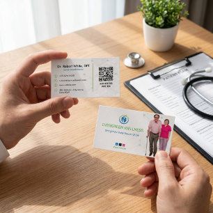 Geriatrisch therapiecentrum   Eenvoudig Wit Visitekaartje