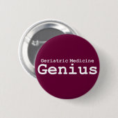 Geriatrische Geneeskunde Genius Gifts Ronde Button 5,7 Cm (Voorkant /achterkant)