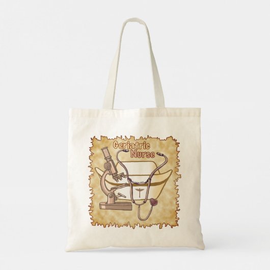 Geriatrische Verpleegkundige Collage aangepaste na Tote Bag (Achterkant)