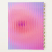 Geribbeld glas сkleurrijk grijs roze verloop planner (Achterkant)