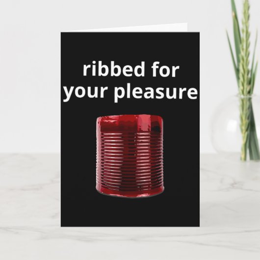 Geribbeld Voor Je Plezier, Geribbelde Cranberrysau Kaart (Voorkant)