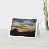 Geribbelde hemel landschap kaart (Voorkant)