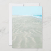 Geribd Zand Aqua Water Moderne Strand Save the Dat Kaart (Achterkant)