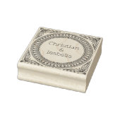 Geribde Frame Koppel Houten Kunststempel Rubberstempel (Stempel)