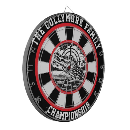 Gericht Crocodile Lake ontwerp Dartbord (Voorkant Links)