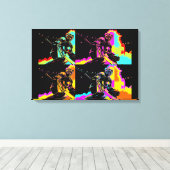 Gericht en klaar - Ice Hockey Goalie Canvas Afdruk (Insitu (Houten vloer))