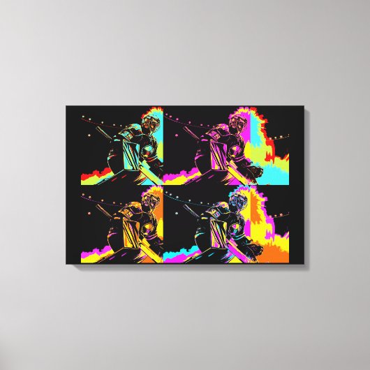 Gericht en klaar - Ice Hockey Goalie Canvas Afdruk (Voorkant)