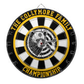 Gericht Grizzly Beer artwork Dartbord (Voorkant)