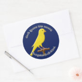 Gericht individueel bewustzijn Canary Blue Sticker (Envelop)