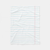 GERICHT LINED PAPER BLANKET FLEECE DEKEN (Voorkant)