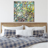 Gericht op Abstracte Kunst Design Liefhebber Canvas Afdruk (Insitu (Slaapkamer))