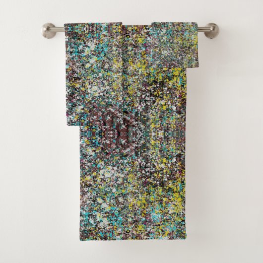 Gericht op Abstracte Kunst Ontwerp Liefhebber Bad Handdoek (Insitu)