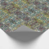Gericht op abstracte kunst ontwerp liefhebber cadeaupapier (Hoek)