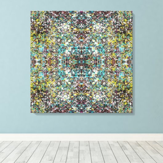 Gericht op Abstracte Kunst Ontwerp Liefhebber Canvas Afdruk (Insitu (Houten vloer))