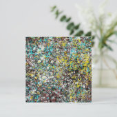 Gericht op Abstracte Kunst Ontwerp Liefhebber Kaart (Staand voorkant)