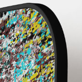 Gericht op Abstracte Kunst Ontwerp Liefhebber Pickleball Paddle (Links Detail)