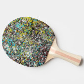 Gericht op Abstracte Kunstontwerpliefhebber Tafeltennisbatje (Zijkant)