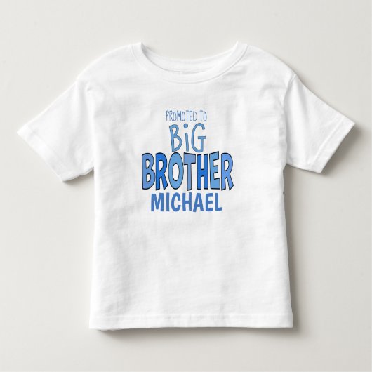 Gericht op Big Brother Boy Cute Modern Kinder Shirts (Voorkant)