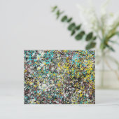 Gericht op de liefhebber van abstracte kunst en de briefkaart (Staand voorkant)