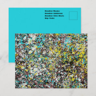 Gericht op de liefhebber van abstracte kunst en de briefkaart