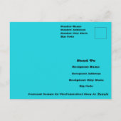 Gericht op de liefhebber van abstracte kunst en de briefkaart (Achterkant)