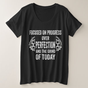Gericht op fitness motivatie gym T-shirt